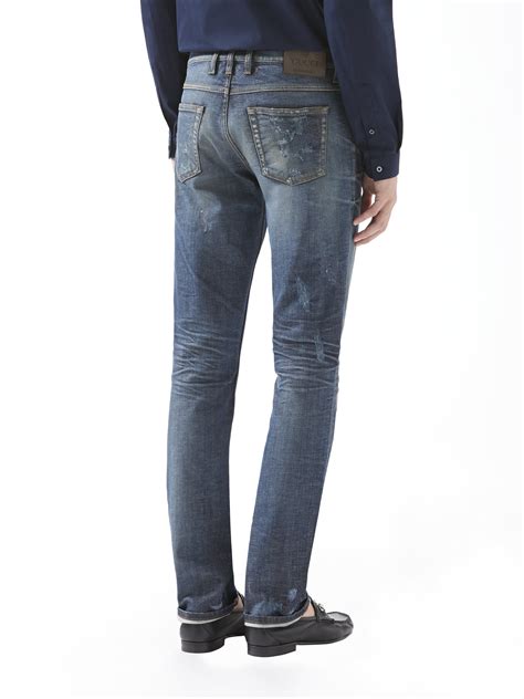 pantaloni gucci uomo|Gucci denim jeans.